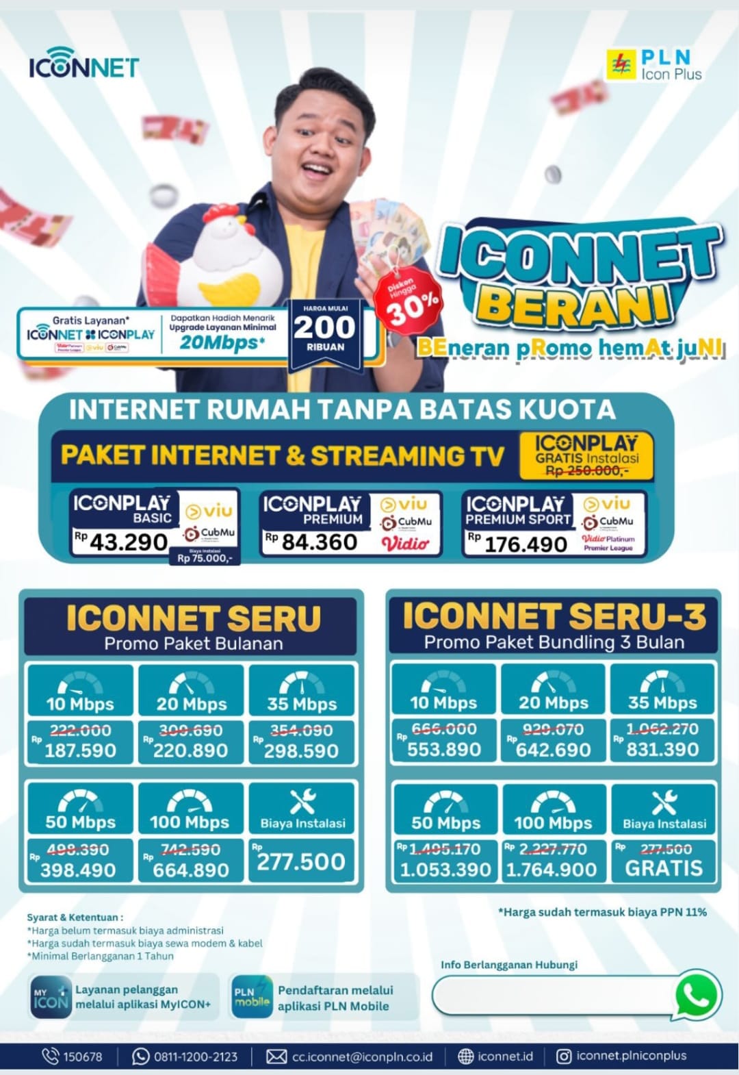 Promo Seru Iconnet indonesia timur