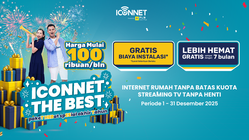 Promo Iconnet Desember 2025 gratis pasang