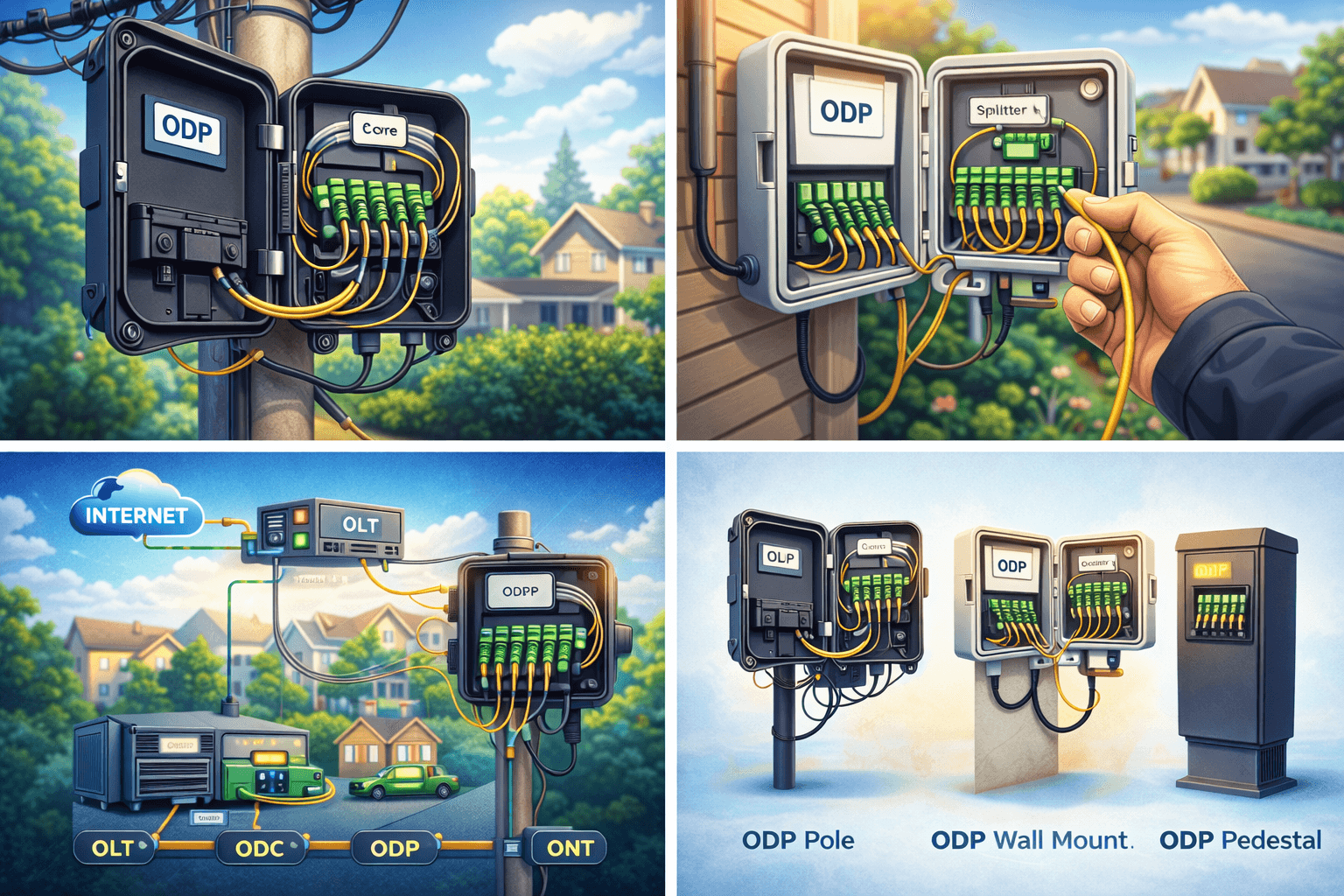 ODP (Optical Distribution Point): Pengertian, Fungsi, Jenis, dan Perannya