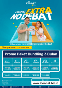 Promo Extra No debat Iconnet Sumatera dan Kalimantan Januari 2026