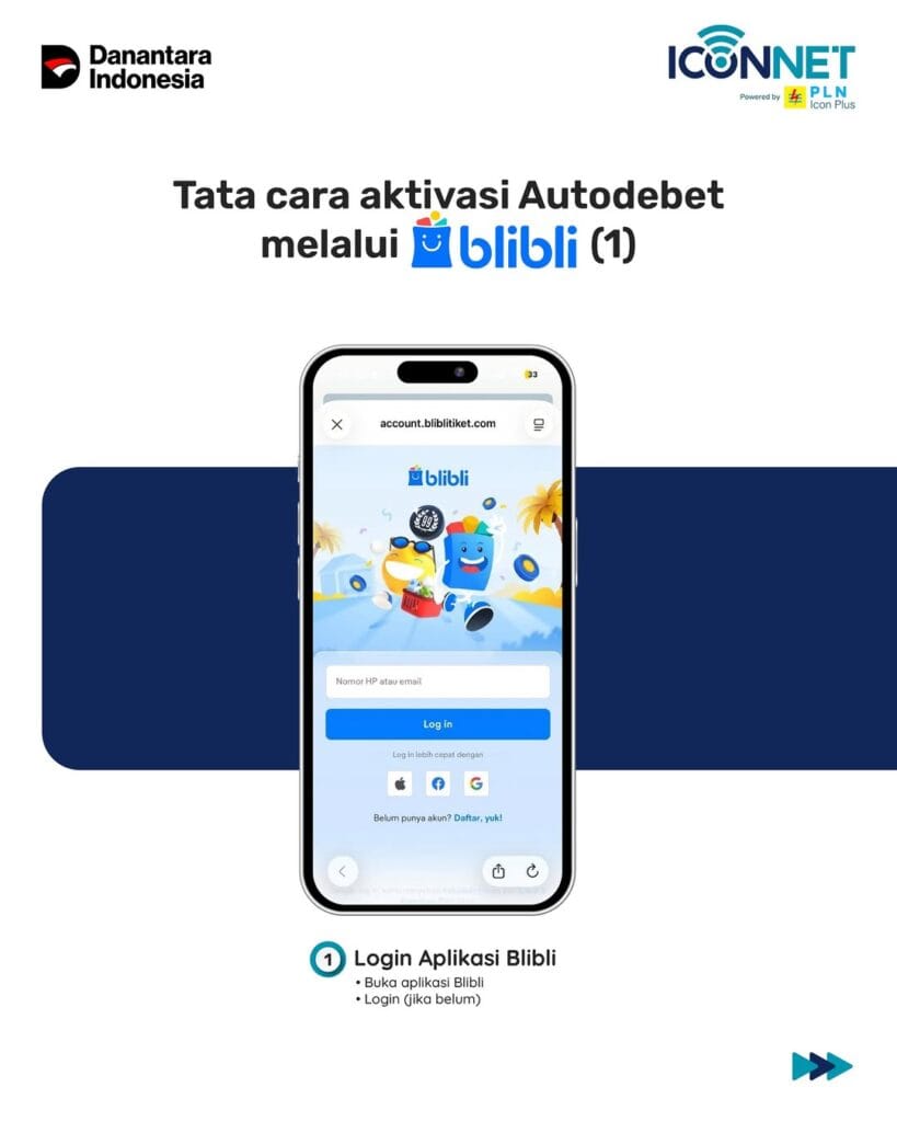 Cara Bayar Iconnet di BliBli