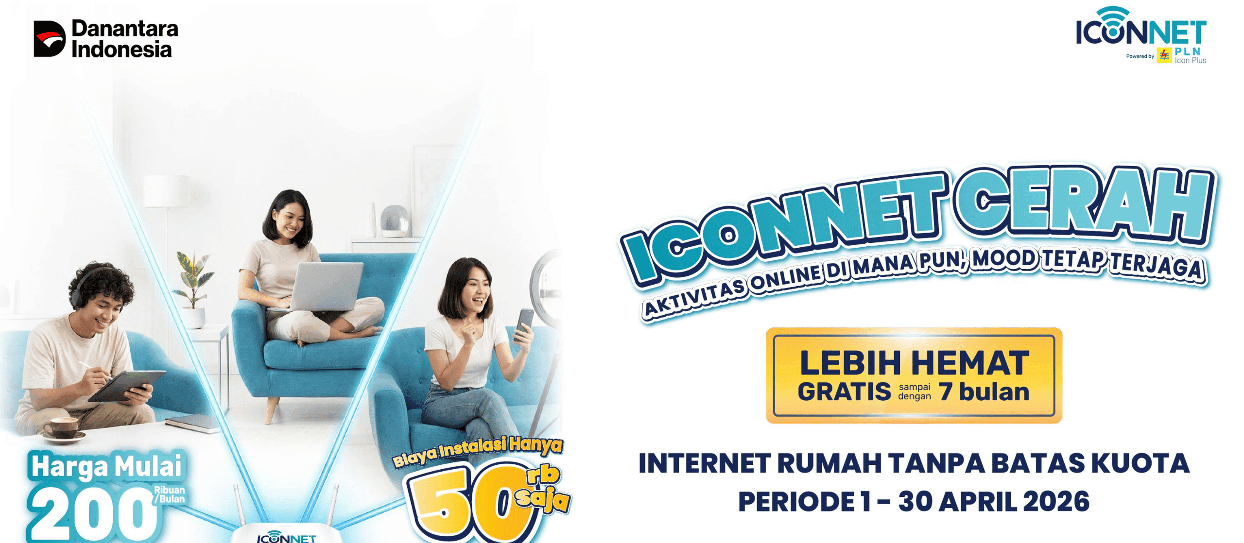 pasang iconnet april 2026